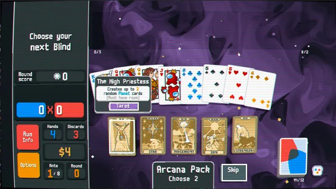 Screenshot di Balatro con alcuni dei bounding box evidenziati