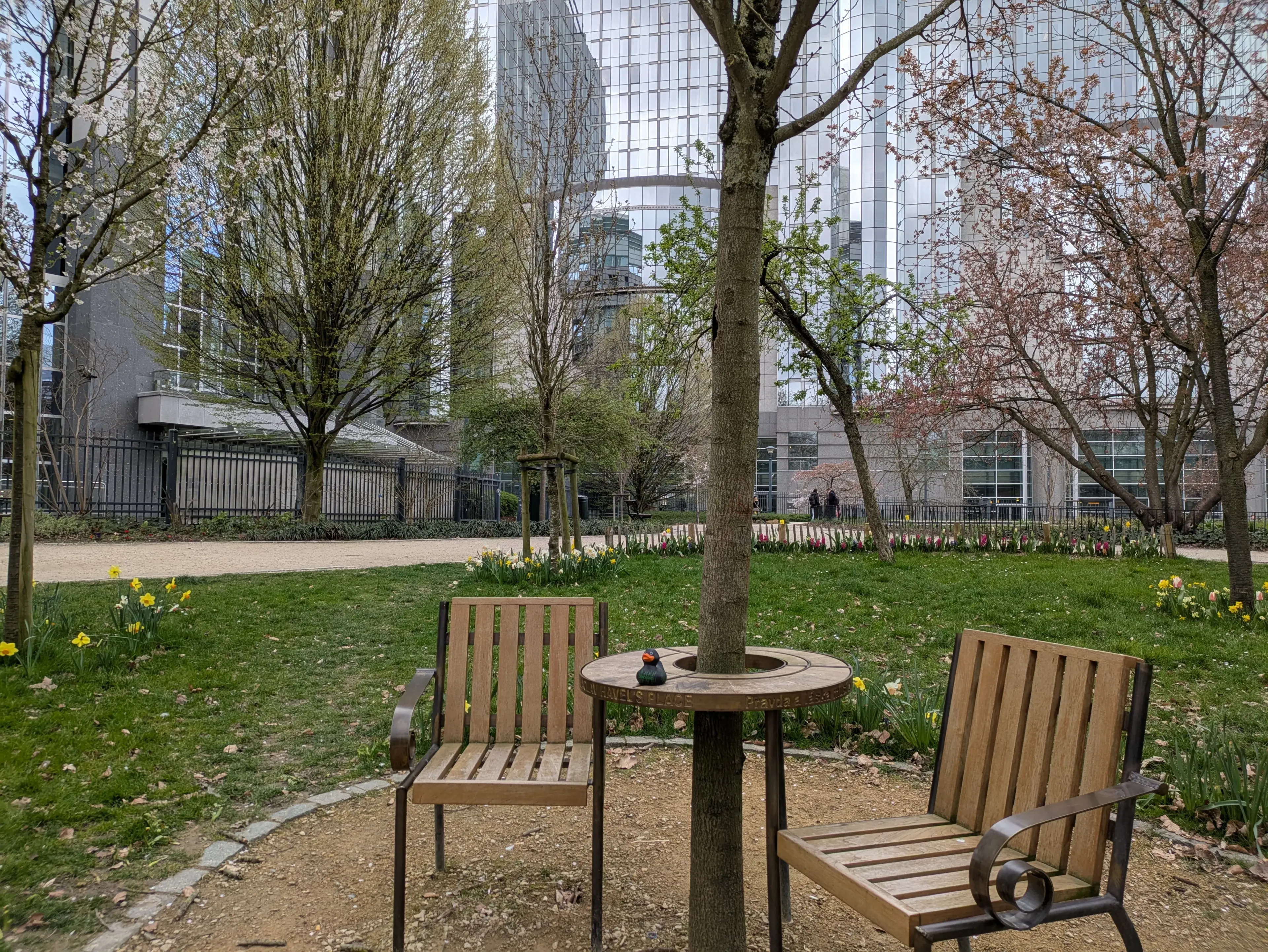 Nel parchetto al centro d'Europa